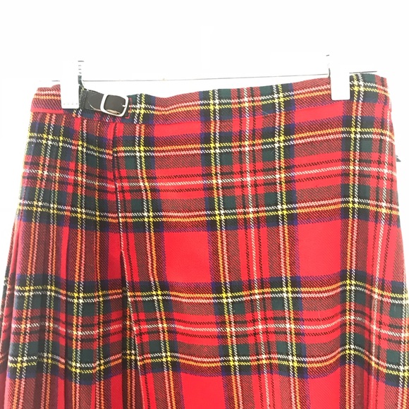 Vintage Real Scottish Plaid Maxi Skirt - Picture 5 of 7